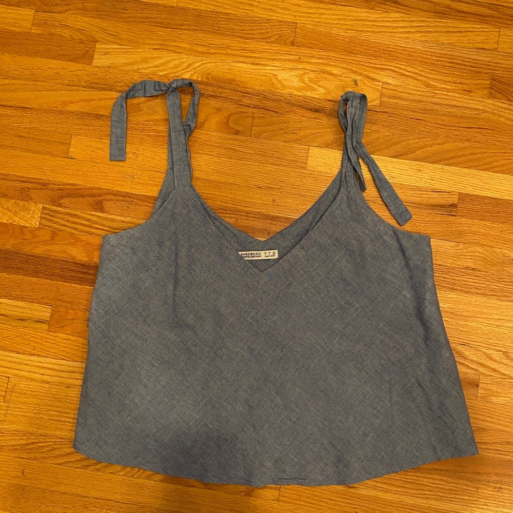 Zara basics tie tank